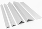 Brushed Anodized 3 Sided Aluminum Corner Guard Protectors 90 Degree Edge Profile Angles
