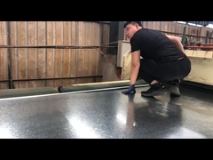 진열 철강판의 크기를 확인